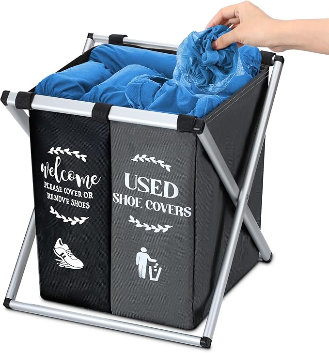 🧺 Foldable Laundry Basket | سلة غسيل قابلة للطي متعددة الأقسام - Dariva