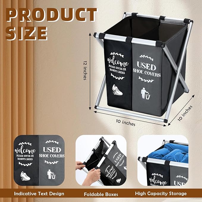 🧺 Foldable Laundry Basket | سلة غسيل قابلة للطي متعددة الأقسام - Dariva